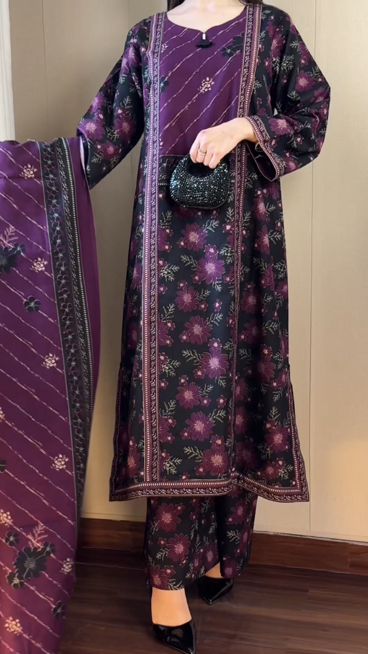 Khaddar Printed 3pc