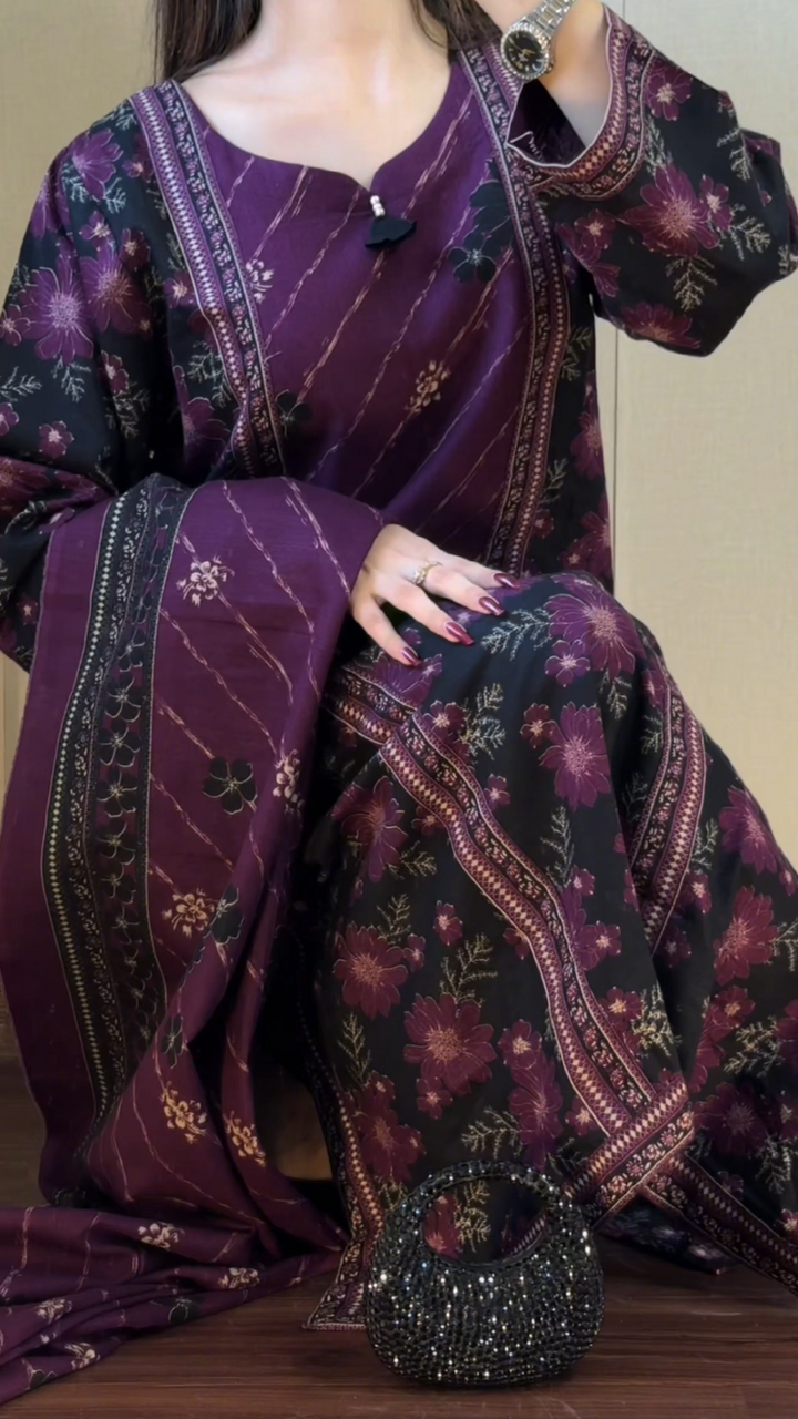 Khaddar Printed 3pc