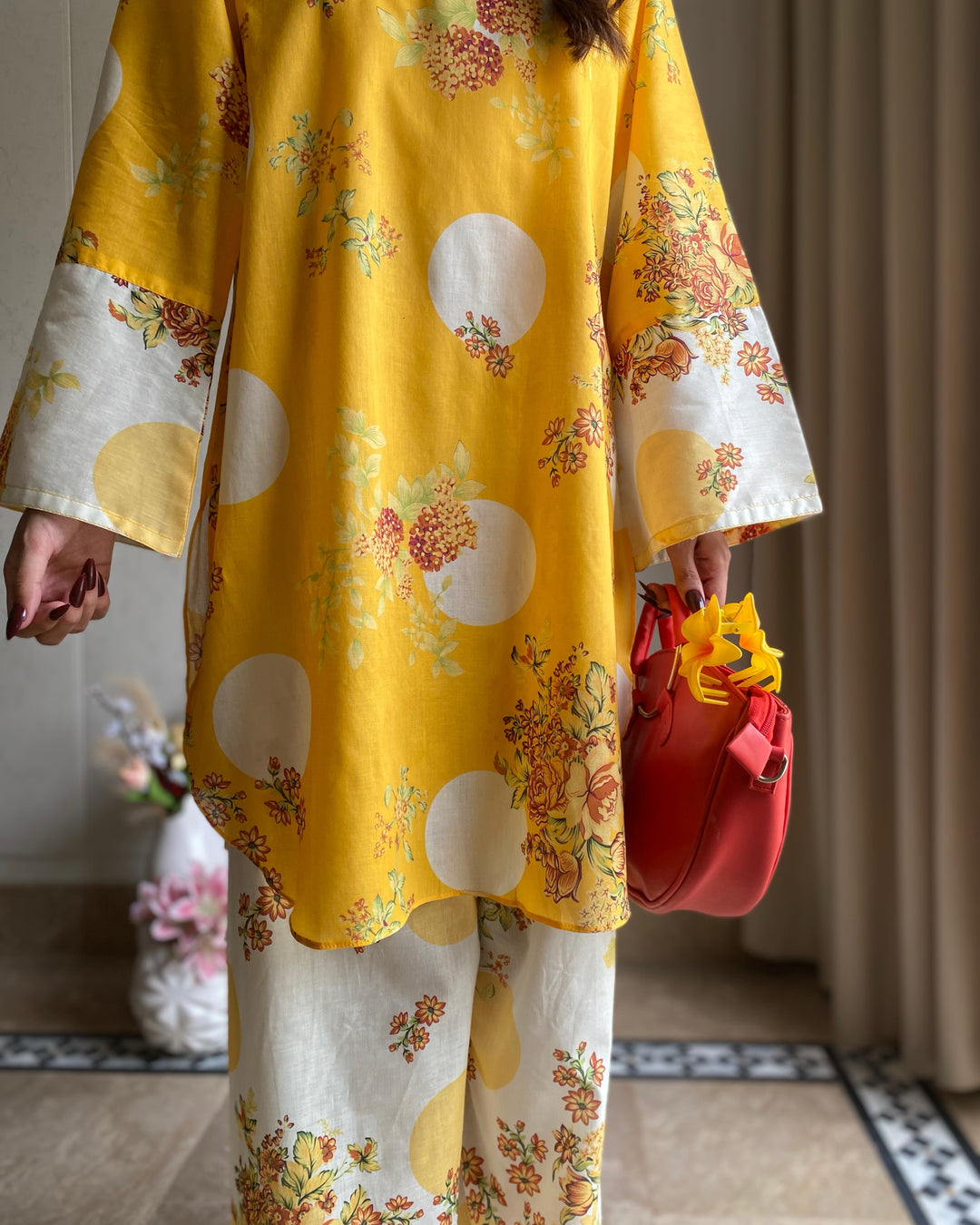 Printed co-ord set on clearance sale at Bin Saeed