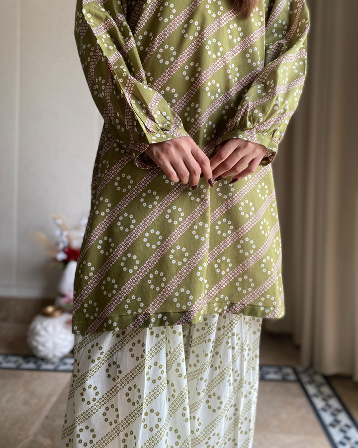 Bin Saeed summer printed co-ord set with floral design.