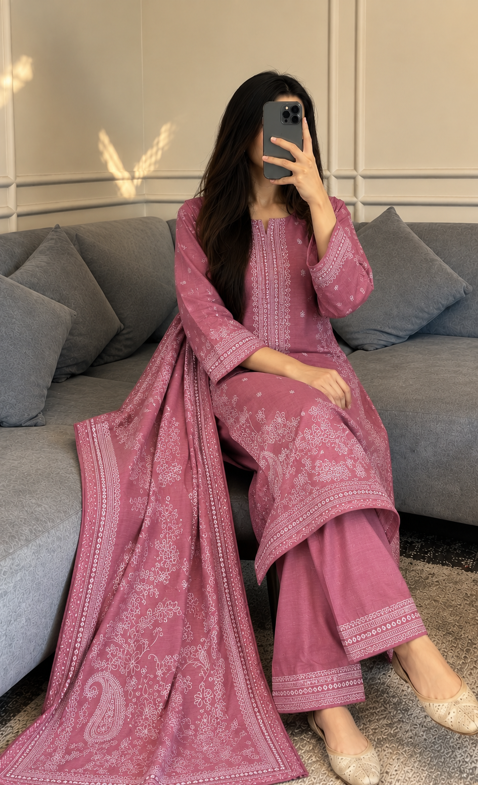 Khaddar Printed 3pc