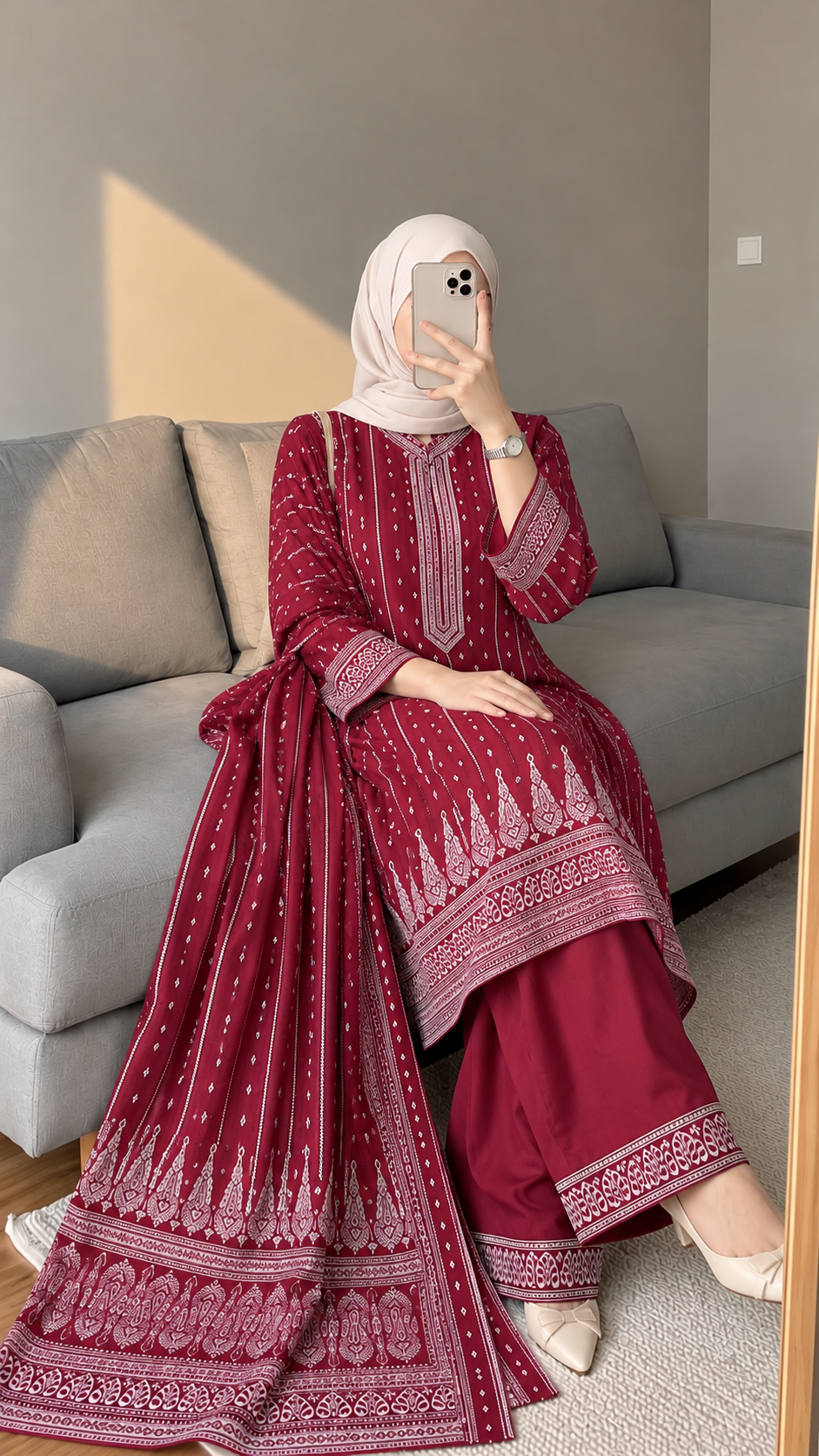 Khaddar Printed 3pc