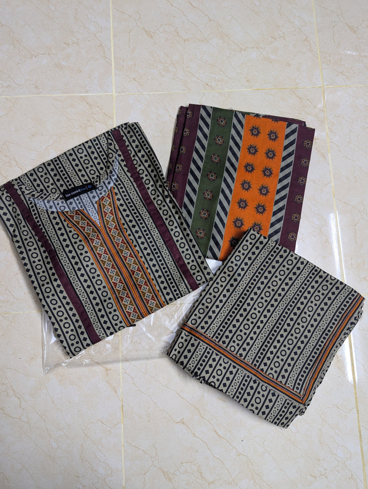 Khaddar Printed 3pc