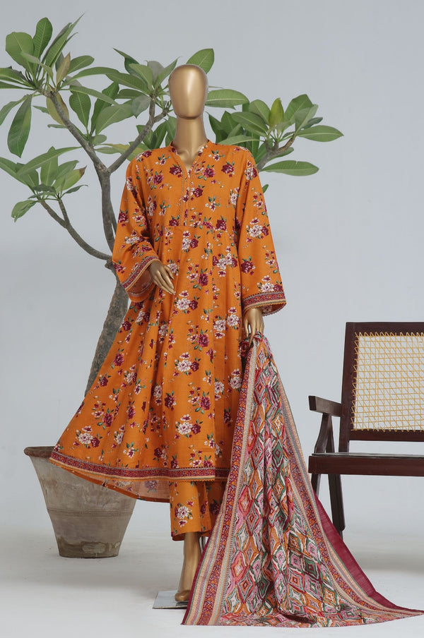 Khaddar Printed Frocks 3p