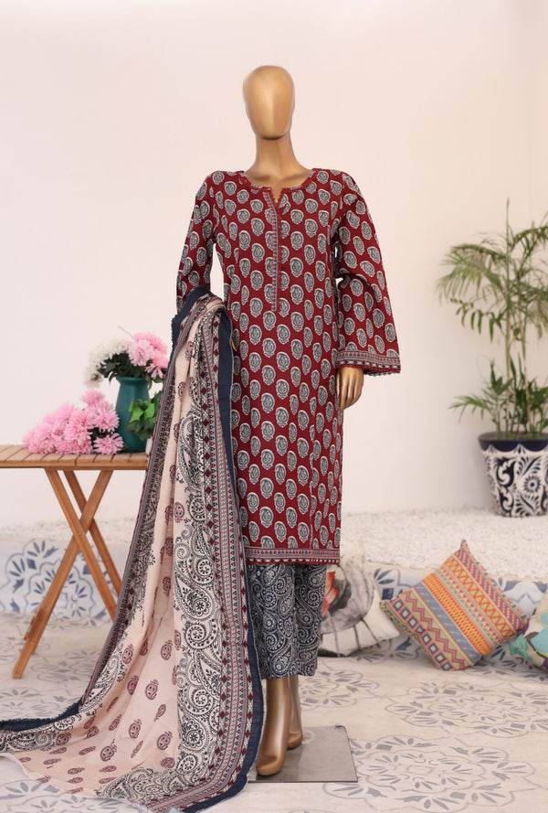 Khaddar Printed 3pc - Vol 3