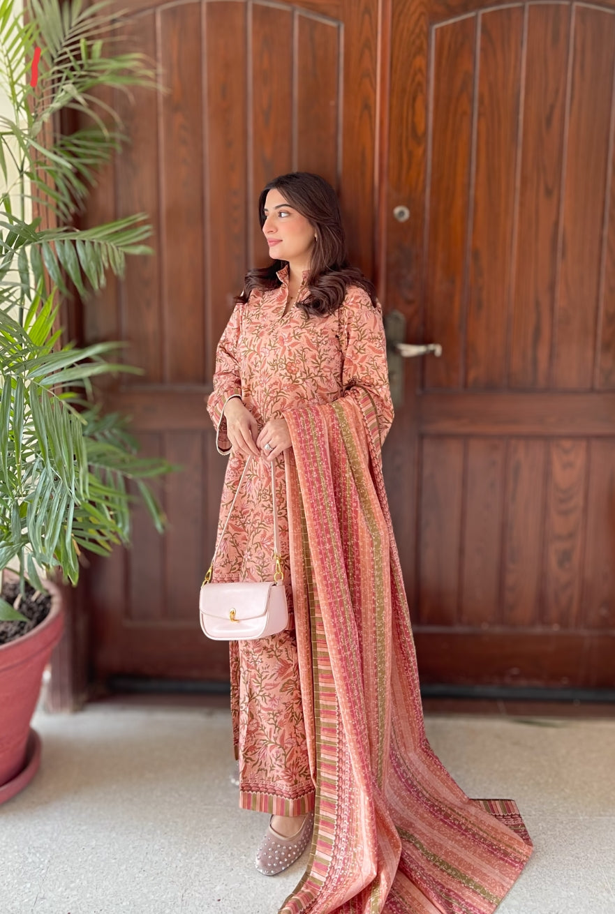 Linen Printed 3pc