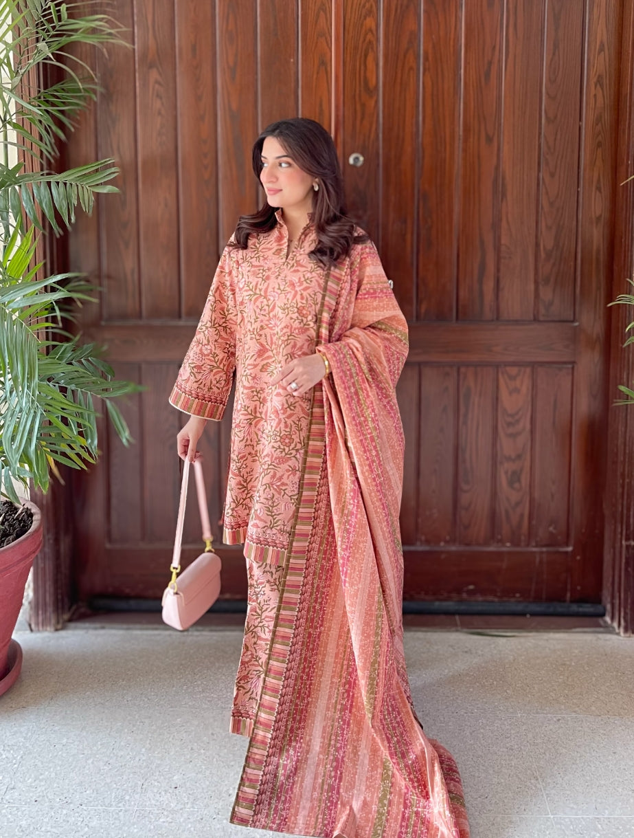 Linen Printed 3pc