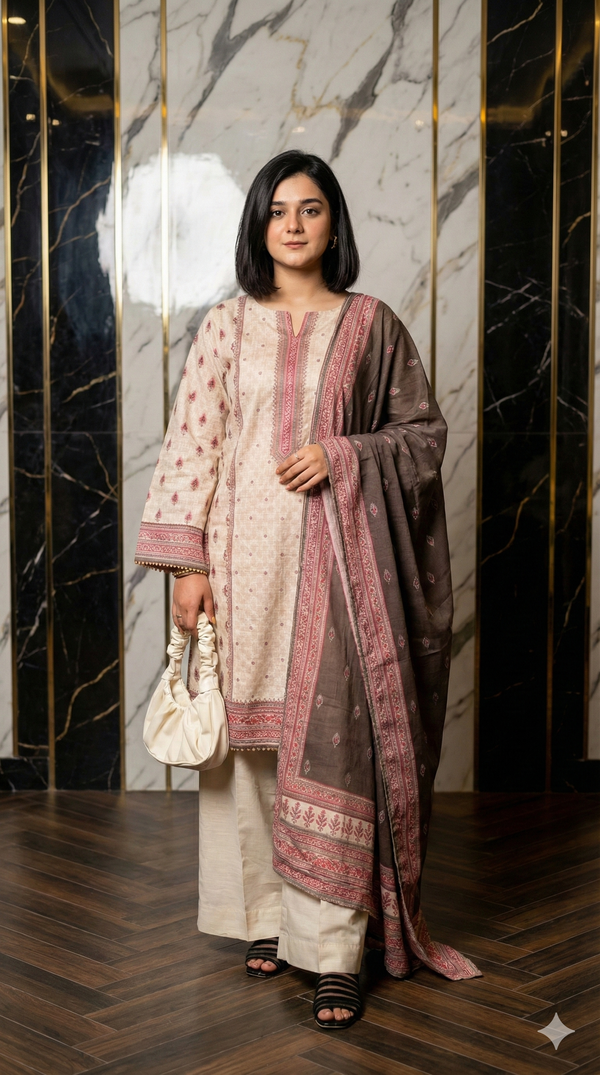 Bin Saeed printed 3pc winter collection