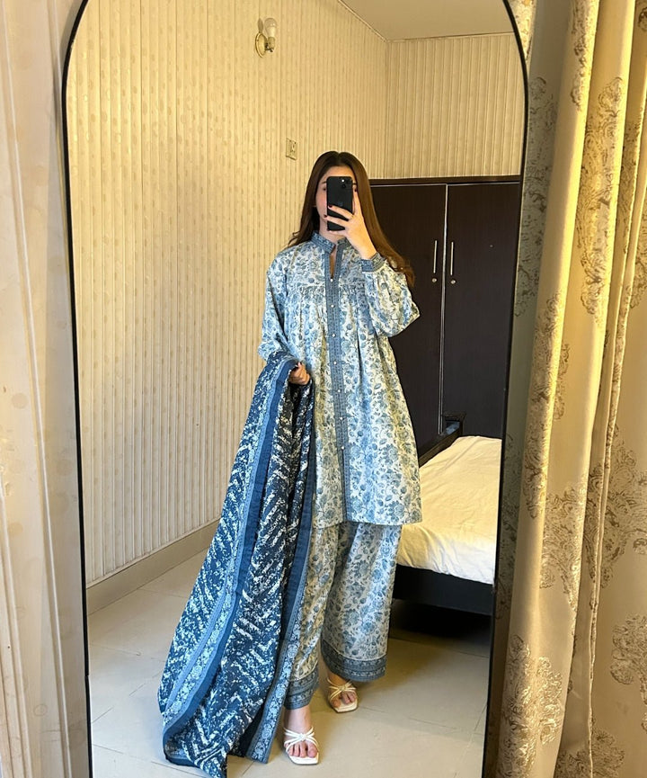 Cotton printed 3pc - Intermix '25 - Bin Saeed Bin Saeed