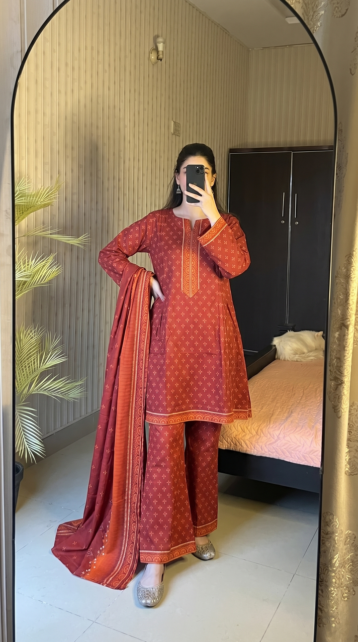 Summer Printed Lawn 3pc