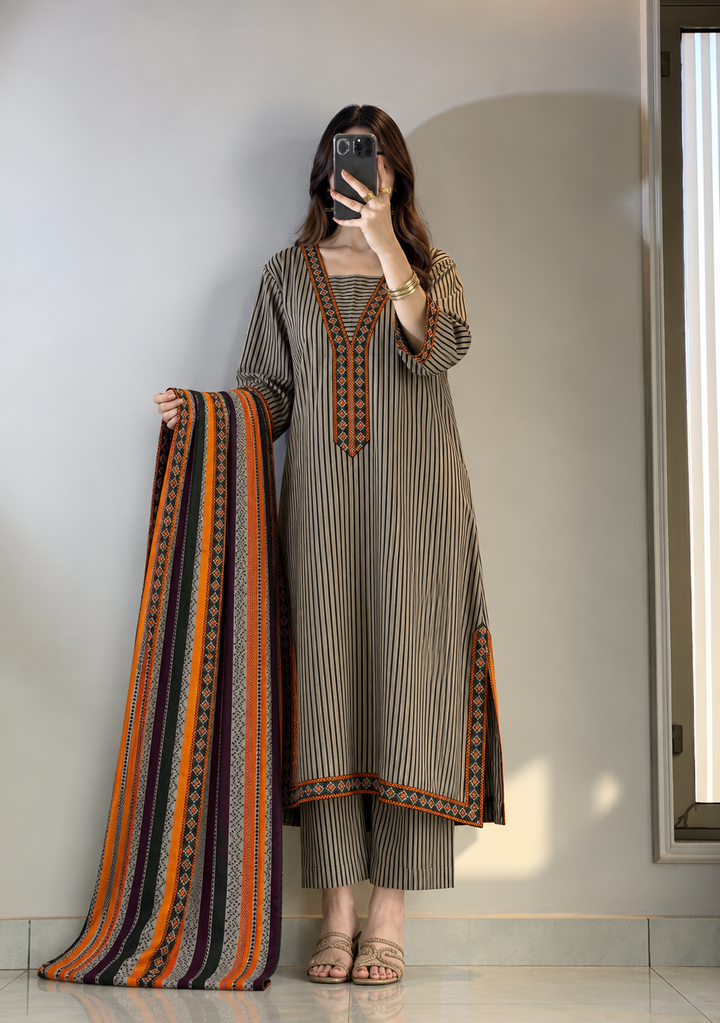 Khaddar Printed 3pc