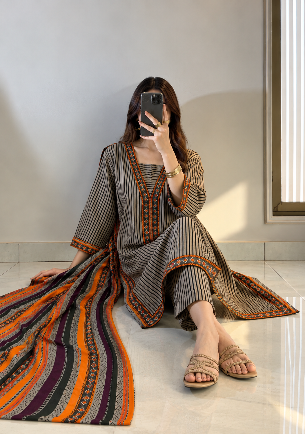 Khaddar Printed 3pc