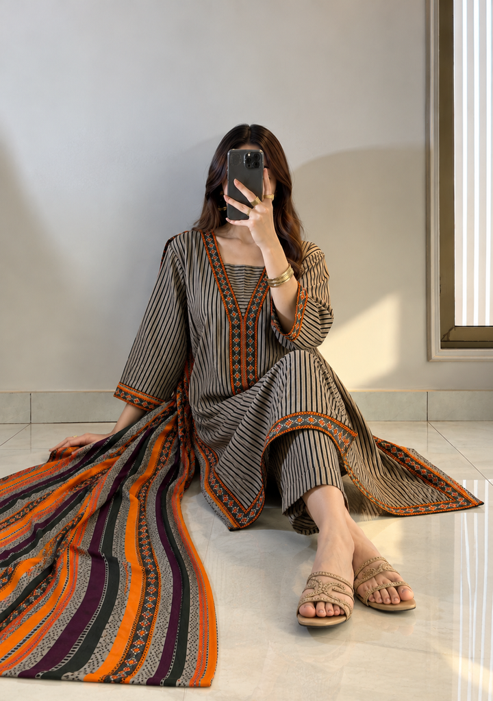 Khaddar Printed 3pc