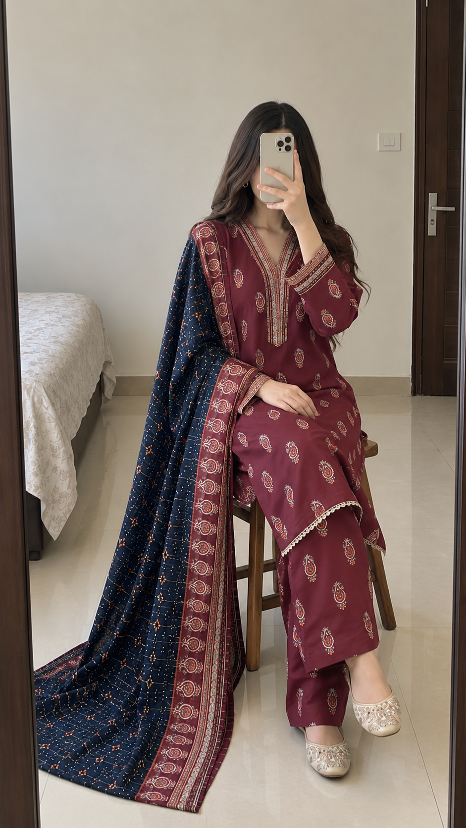 Khaddar Printed 3pc