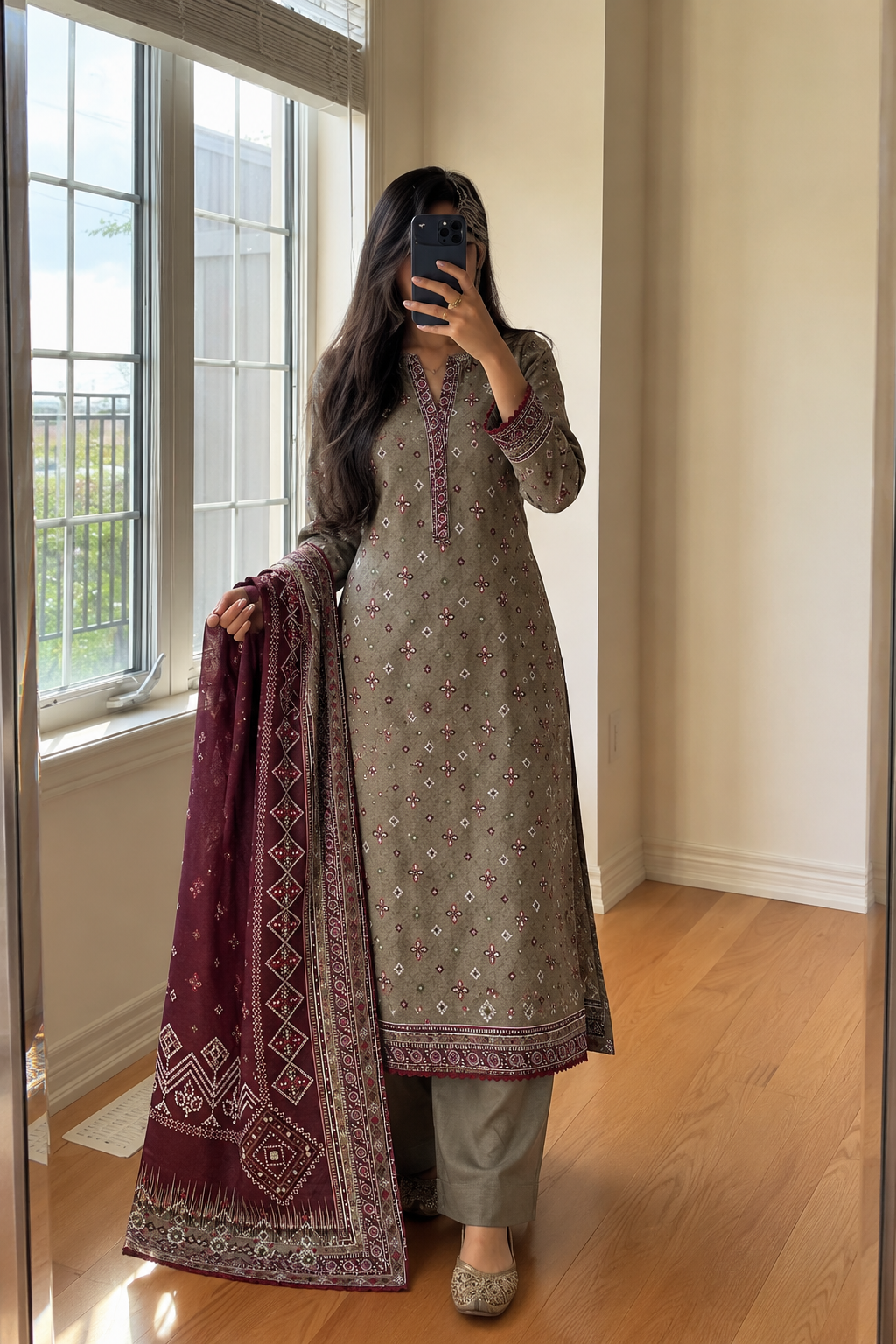 Khaddar Printed 3pc