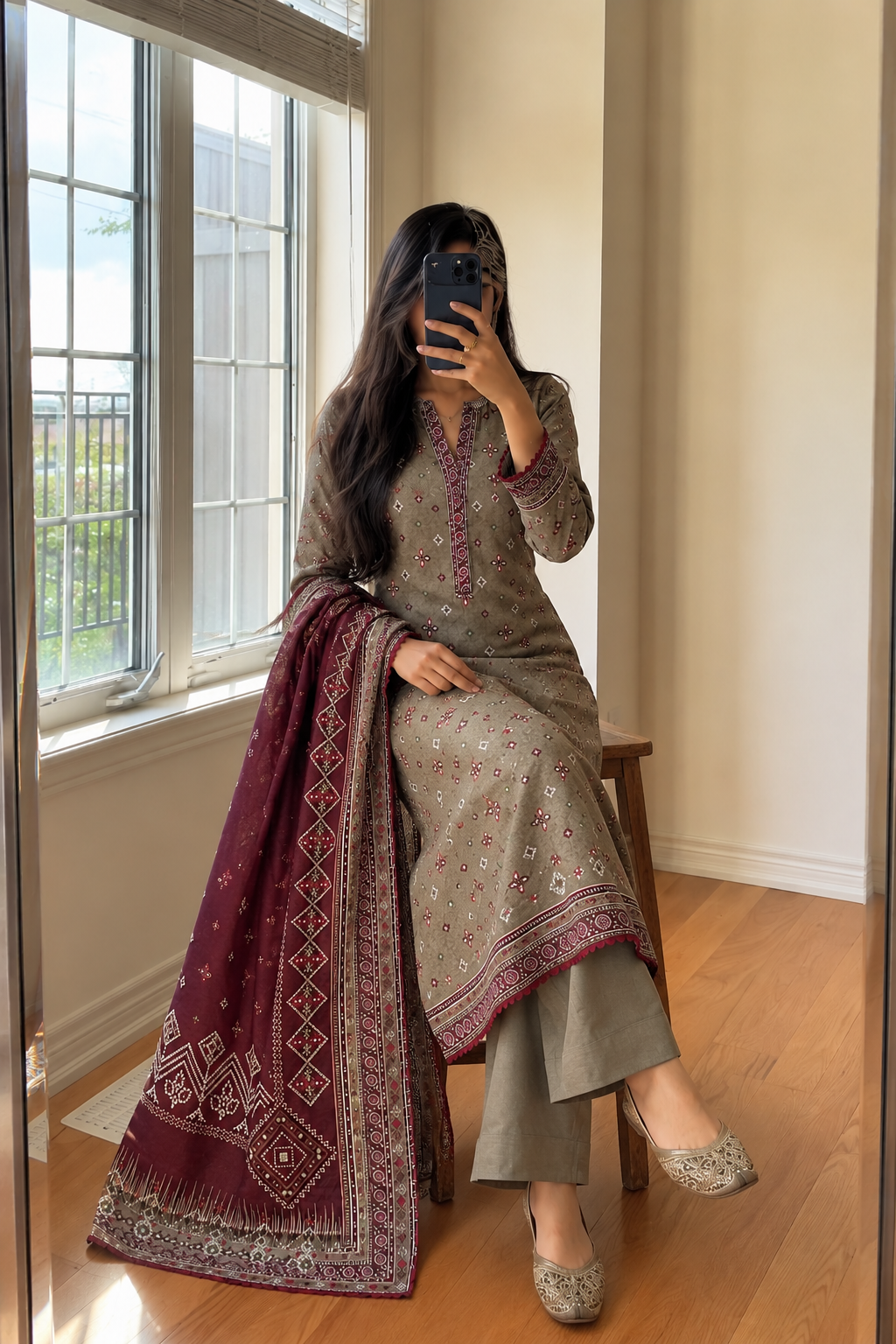 Khaddar Printed 3pc