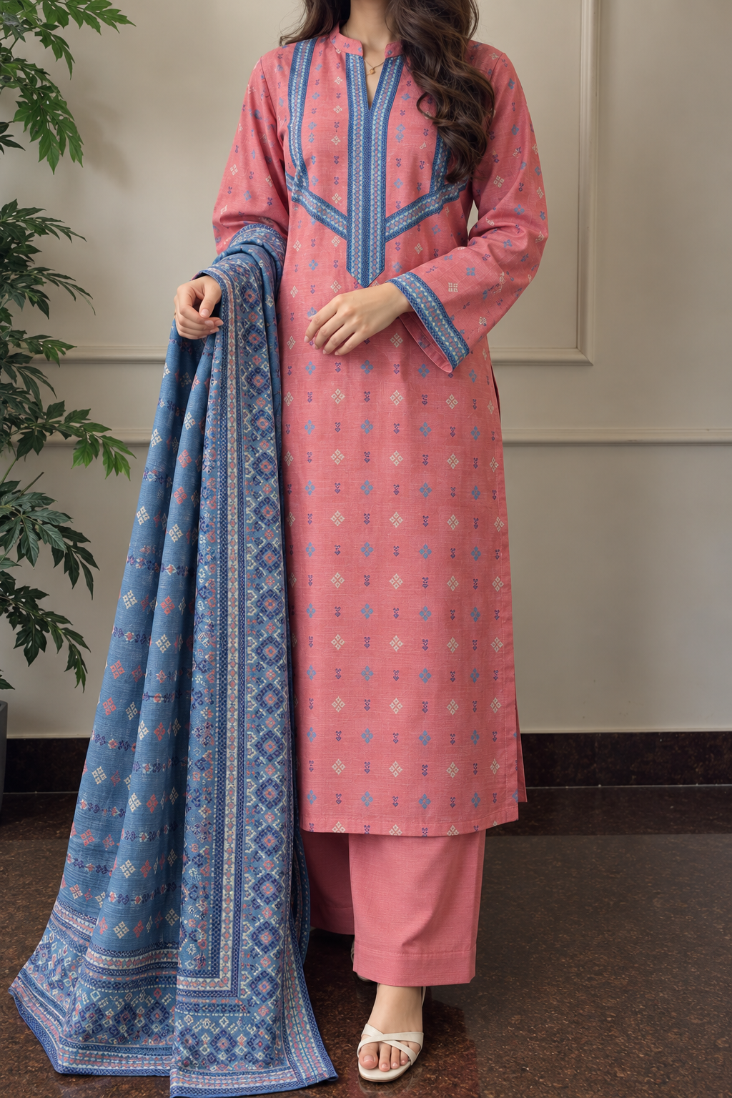 Khaddar Printed 3pc