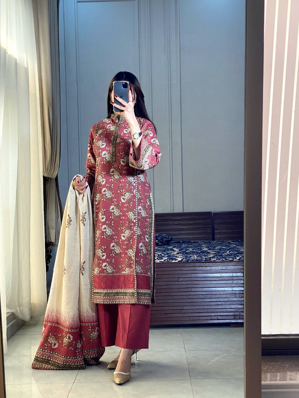 Khaddar Printed 3pc