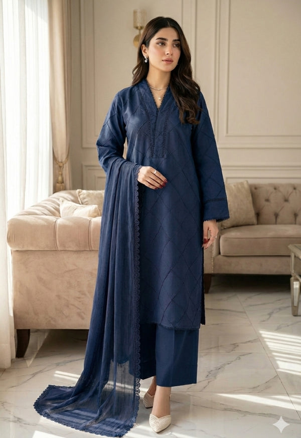 Winter Solid 3pc - Navy