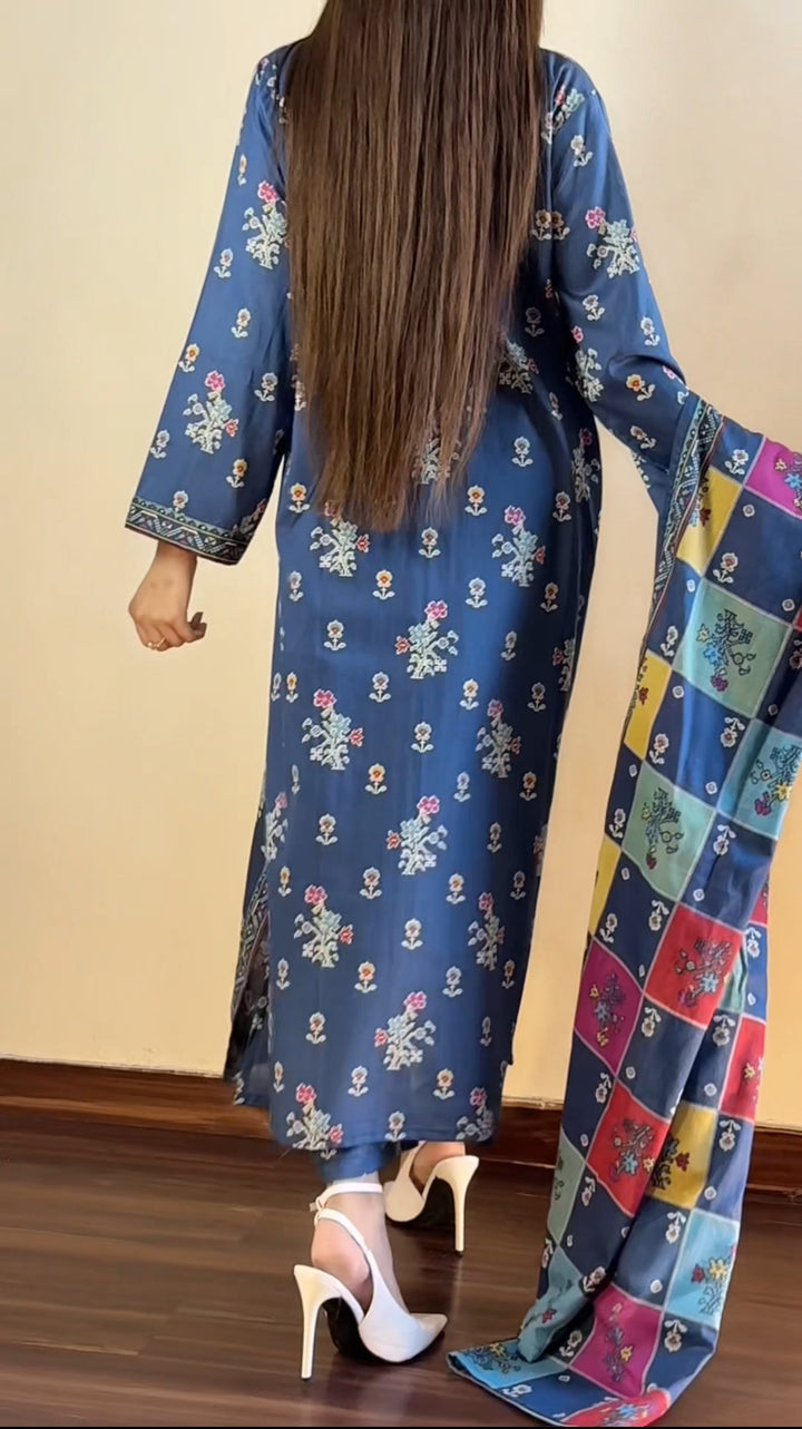 Printed Kaftan 3pc