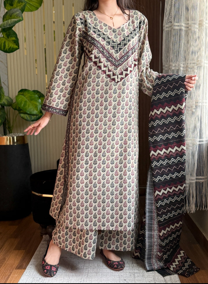 Khaddar Printed 3pc