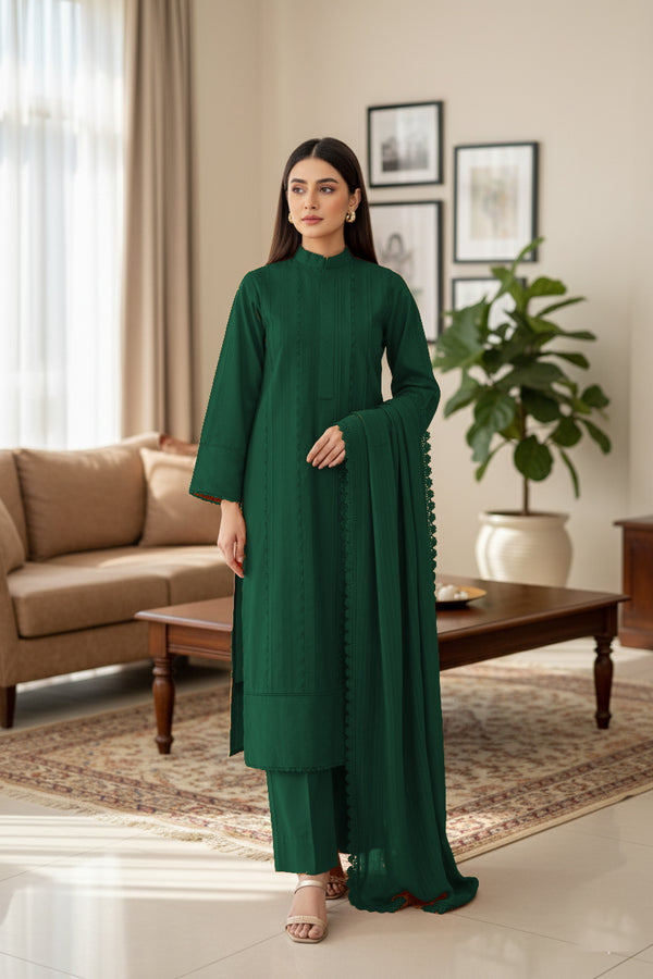 Winter Solid 3pc - Lacework