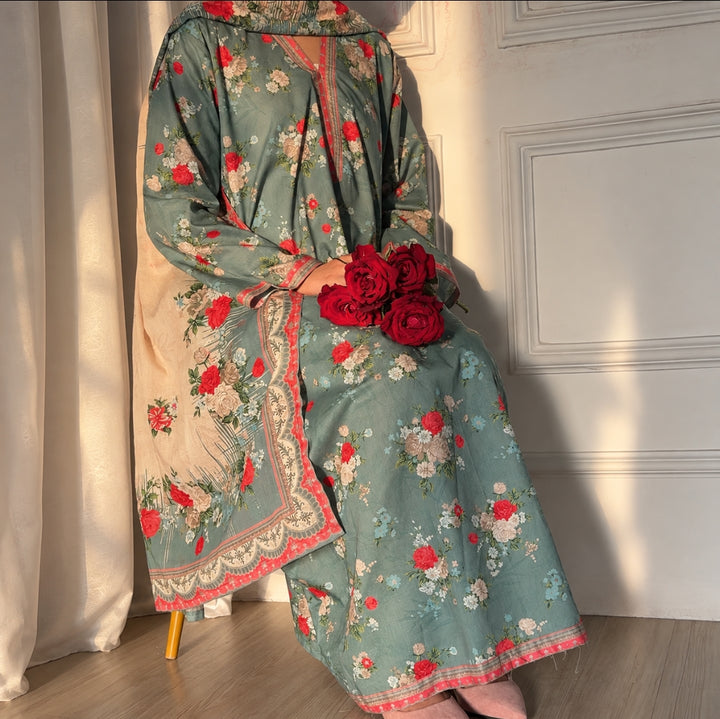 Printed Kaftan 3pc