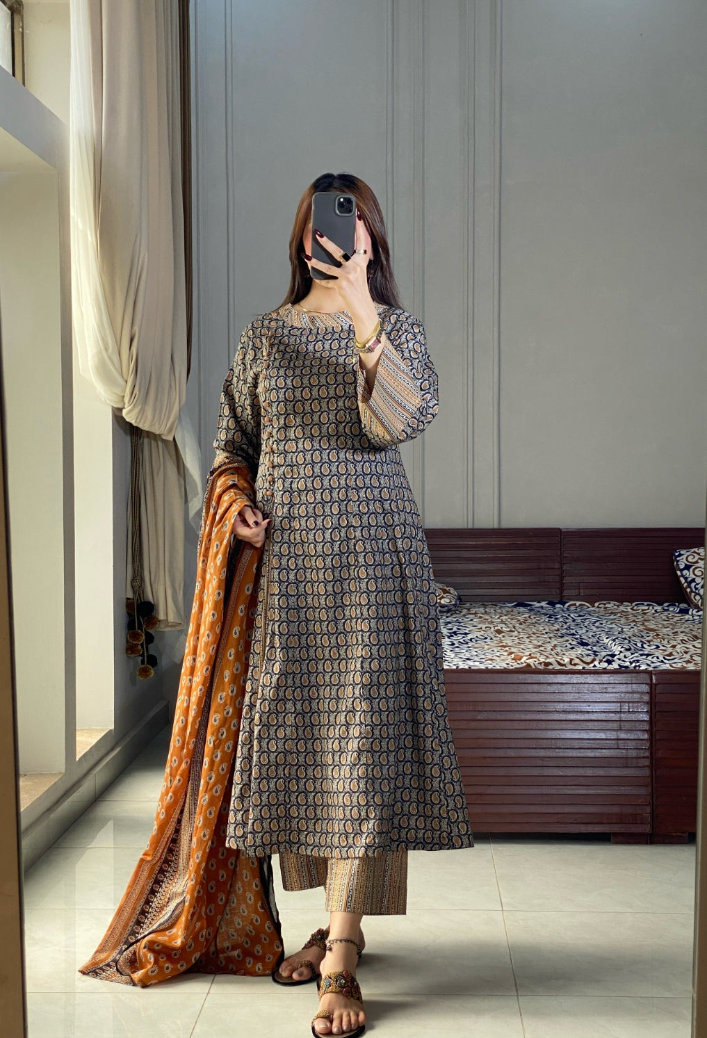 Linen Printed 3pc