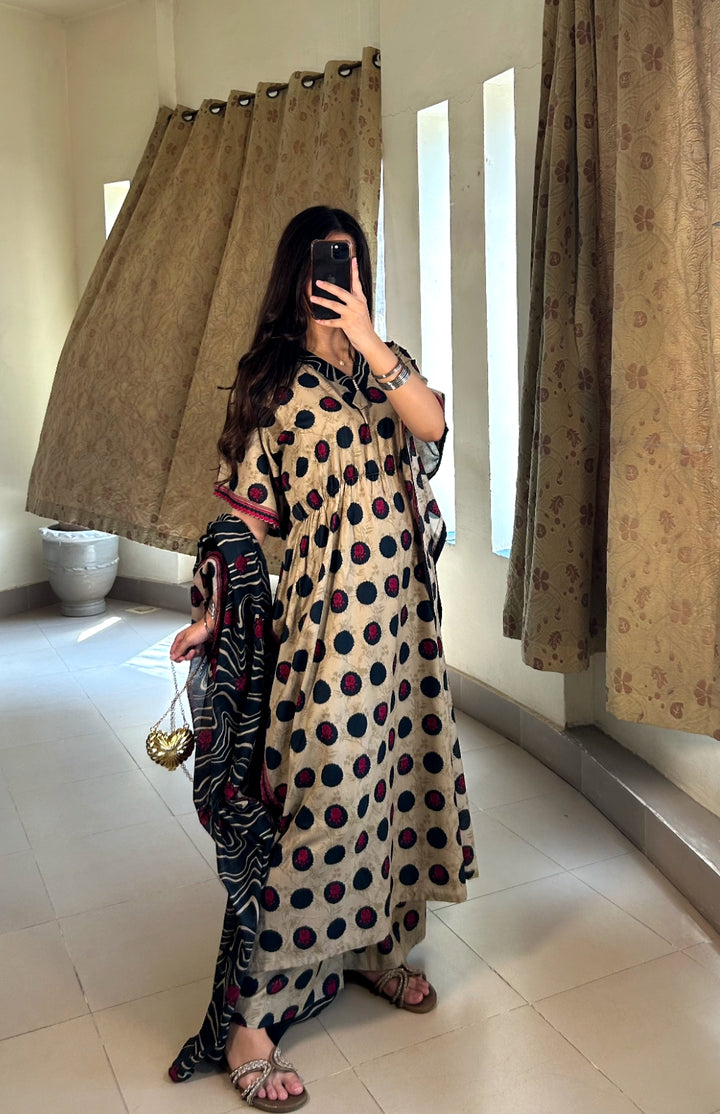 Printed Kaftan 3pc