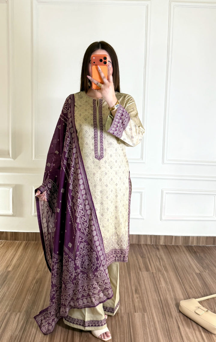 Summer Printed Lawn 3pc