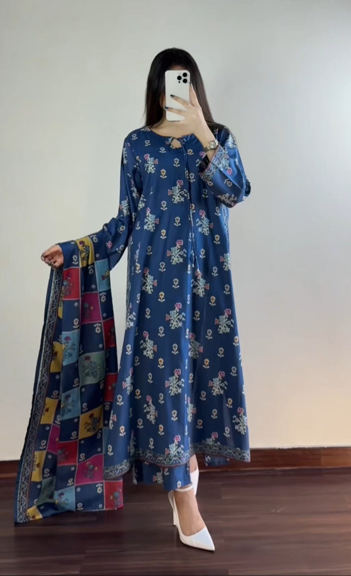 Printed Kaftan 3pc
