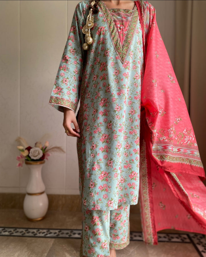 Summer Printed Lawn 3pc