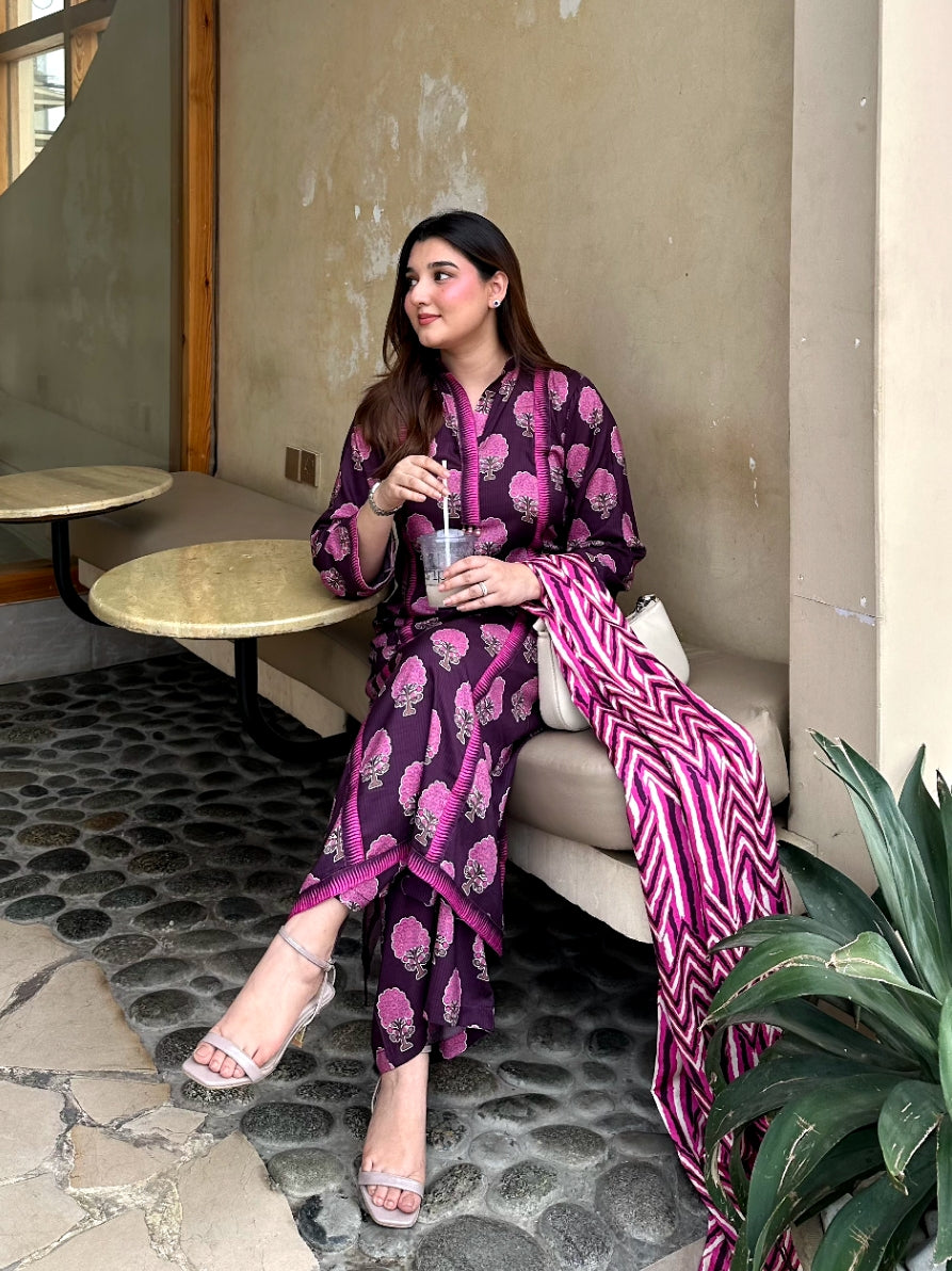 Linen Printed 3pc