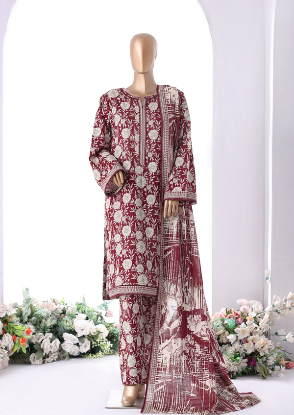 Khaddar printed 3pc