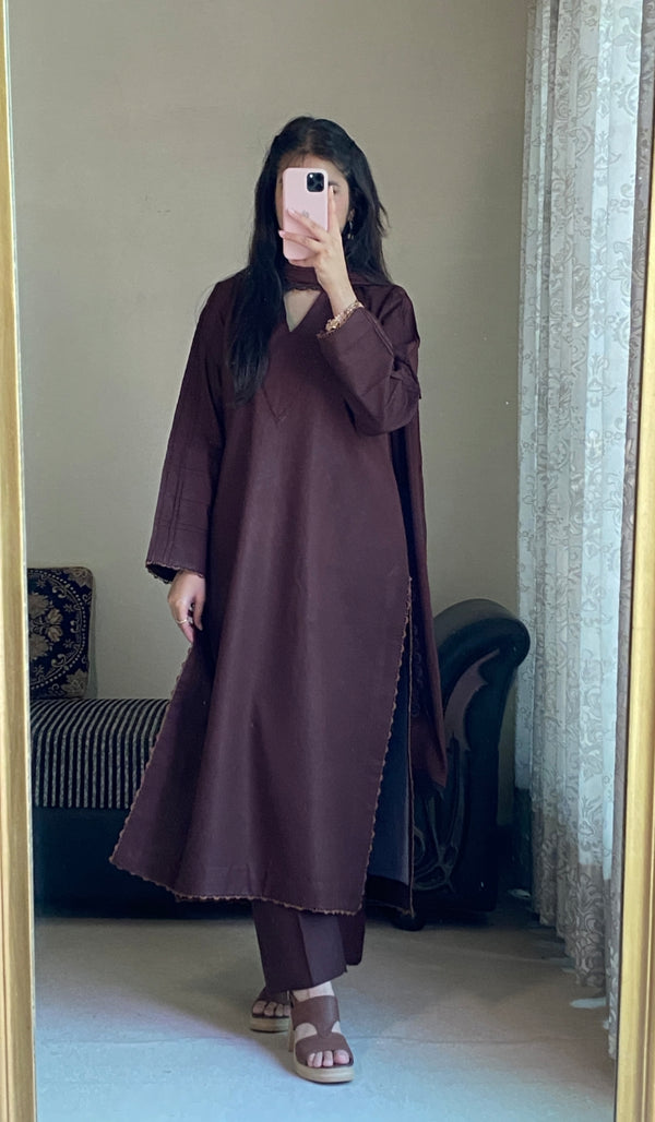 Winter Solid 3pc - Lacework