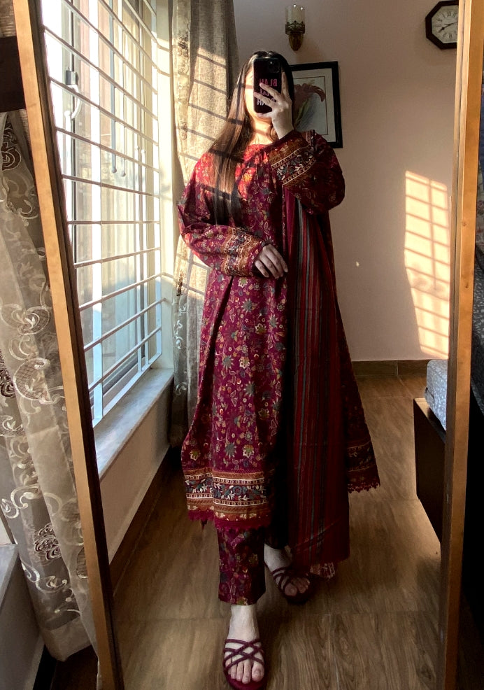 Linen Printed 3pc