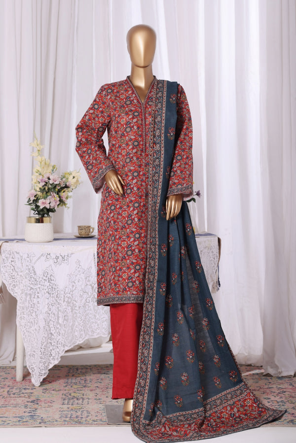Khaddar Printed 3pc