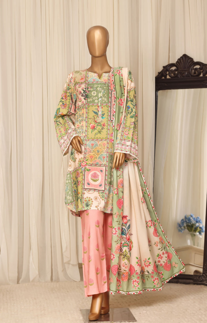 Linen Printed 3pc