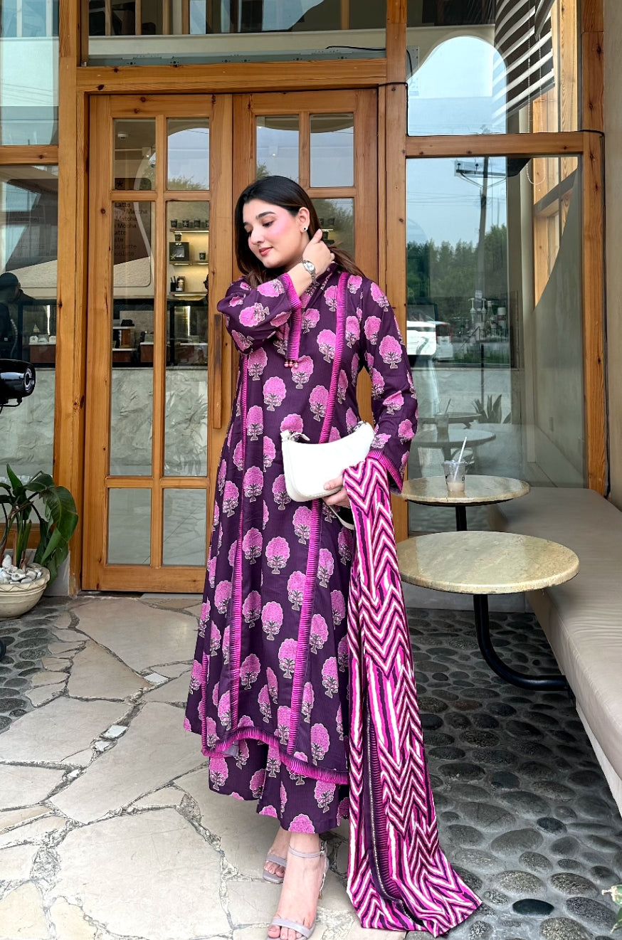 Linen Printed 3pc