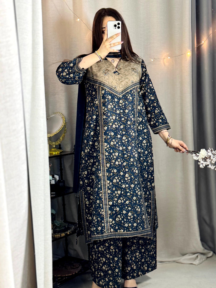 Khaddar Printed 3pc