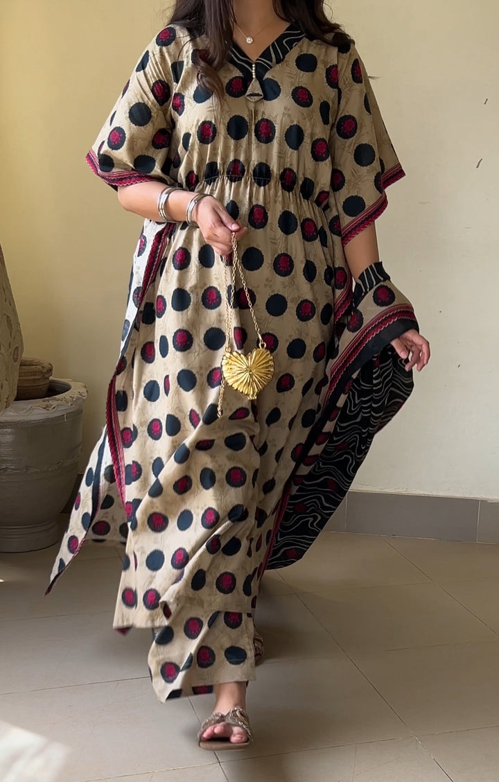 Printed Kaftan 3pc