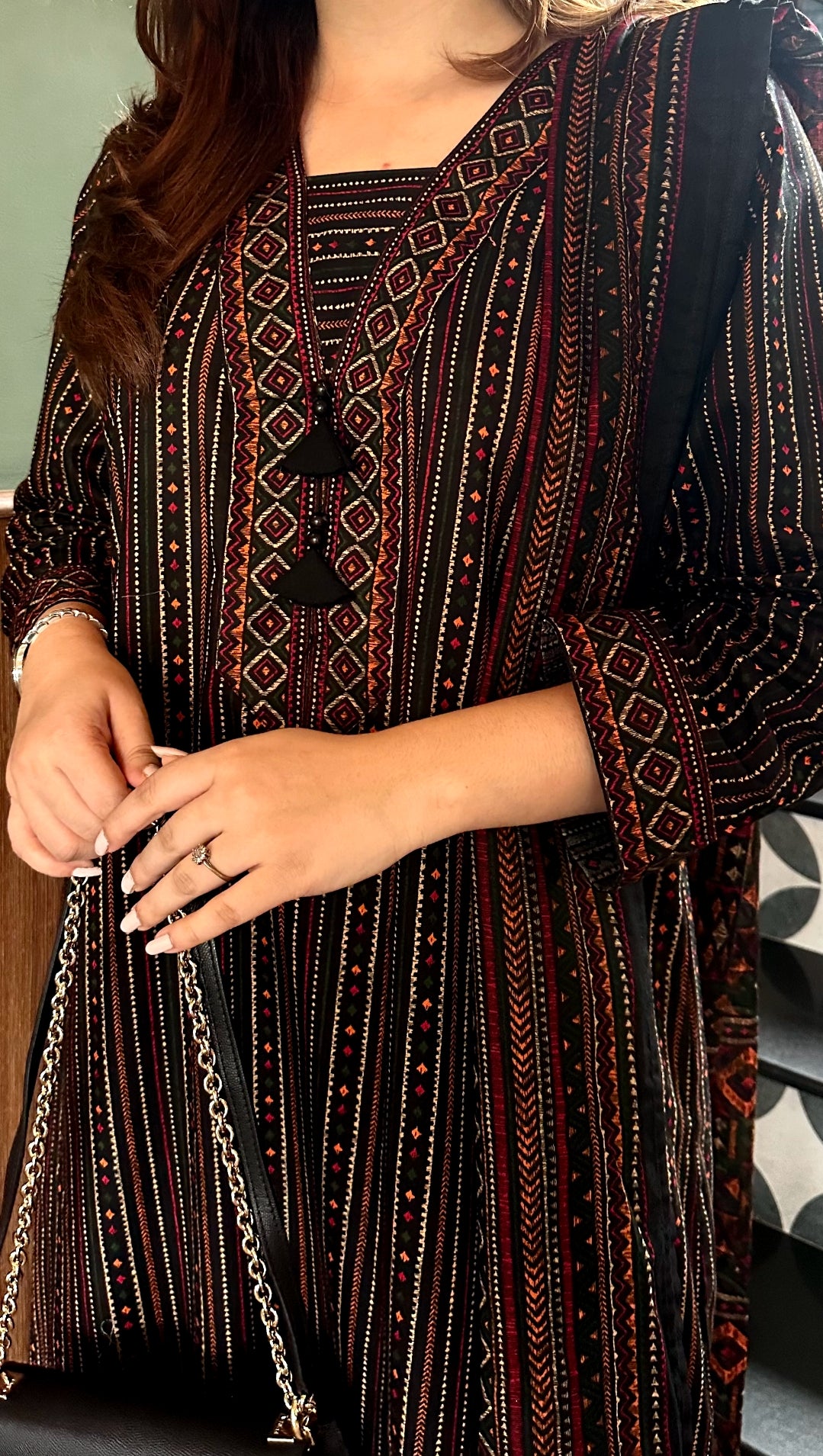 Printed Kaftan 3pc