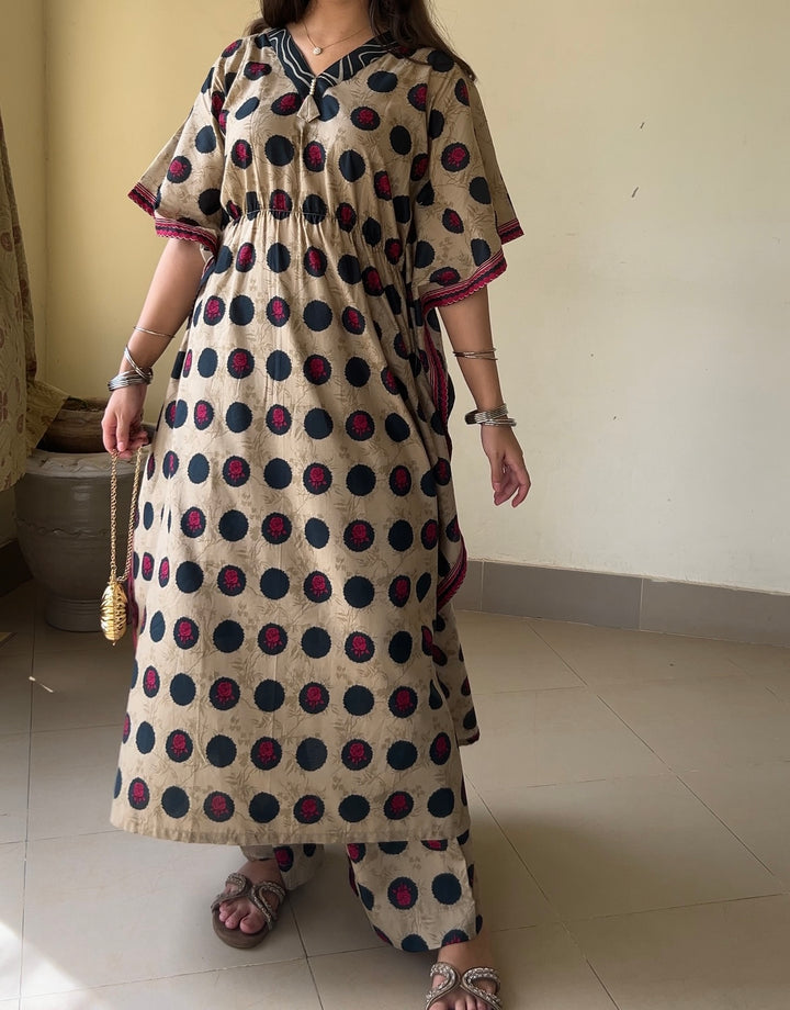 Printed Kaftan 3pc