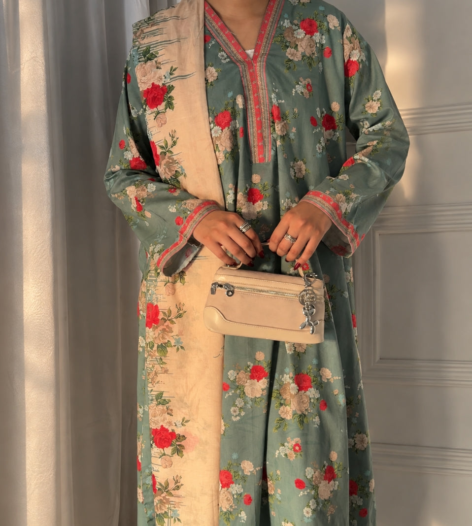 Printed Kaftan 3pc