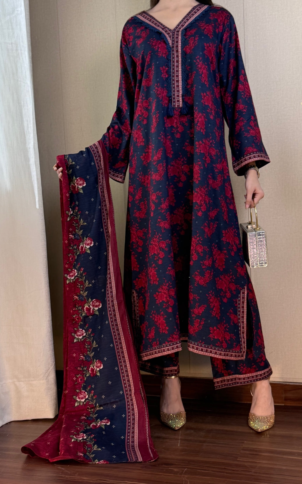 Printed Kaftan 3pc