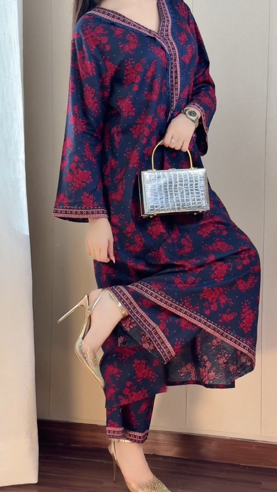 Printed Kaftan 3pc