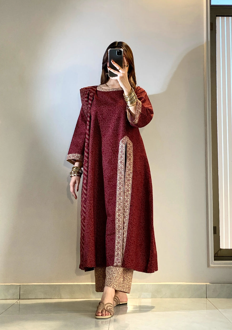 Khaddar Printed 3pc