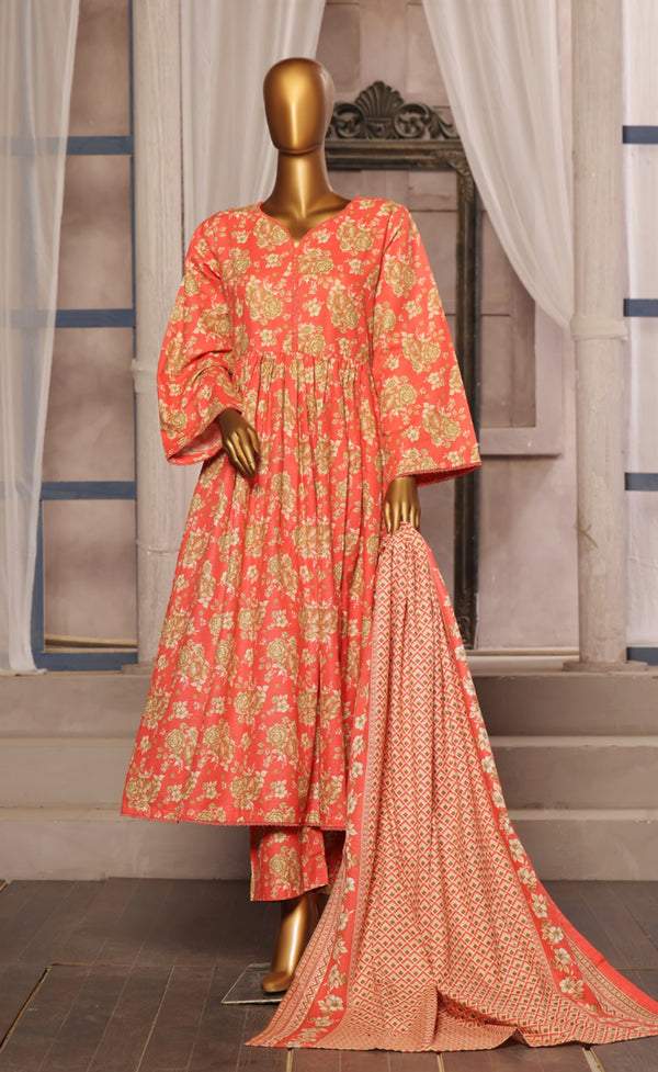 Khaddar Printed Frocks 3p