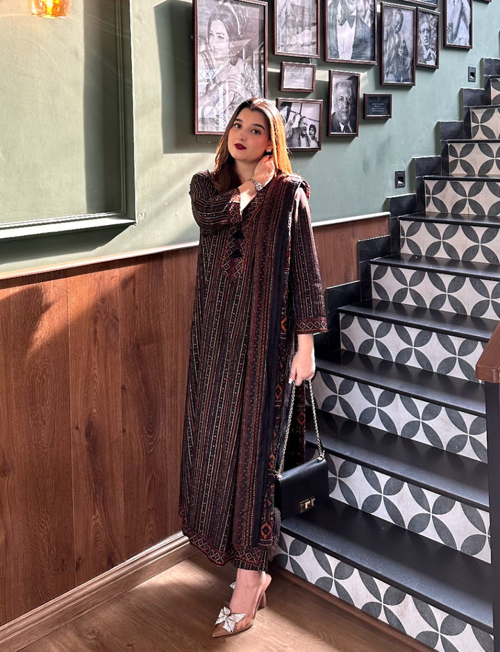 Printed Kaftan 3pc