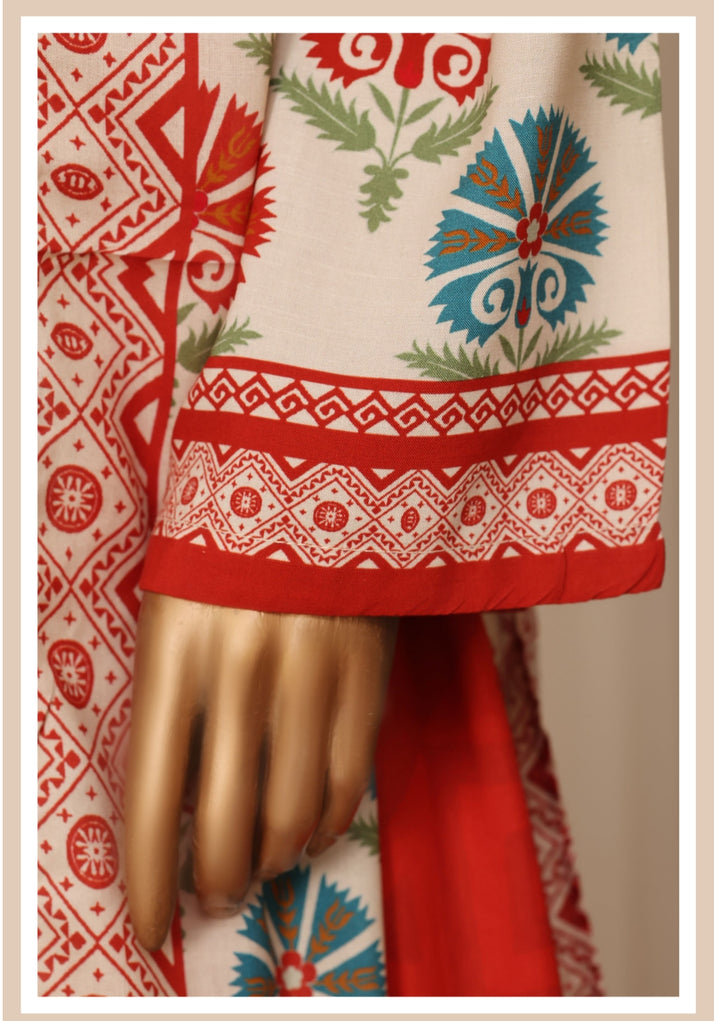 Linen Printed 3pc